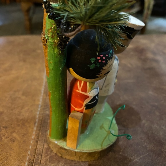 Vintage OLD KOKESHI dolls 1960's Wood DOLLS Bobble heads - Picture 5 of 5